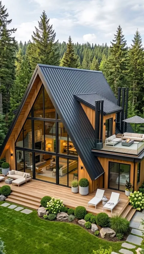 A-frame modular pod